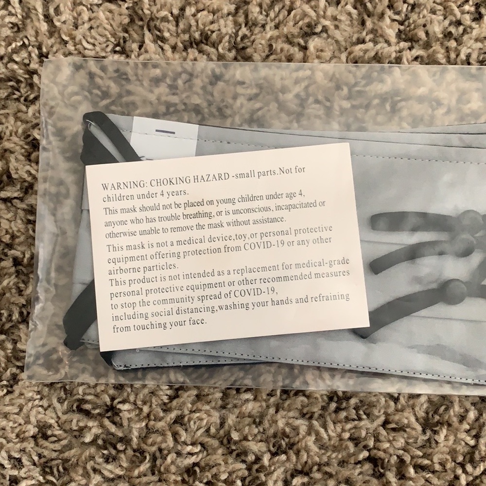 Gap Factory 3-Pack Adult Cloth Face Mask * Navy Blue, Military Green, & Black - Picture 7 of 7